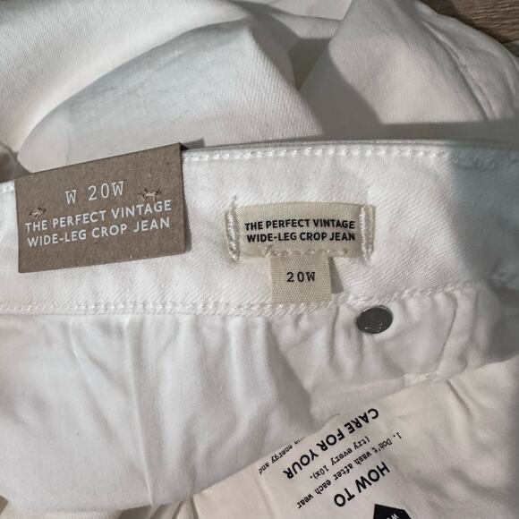 Madewell The Plus Perfect Vintage Wide-Leg Crop Jean 20W Tile White - Picture 5 of 11